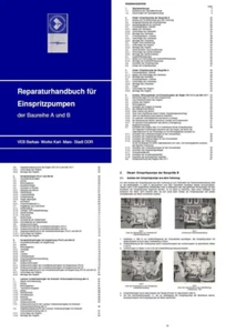 Reparaturhandbuch Anleitung Handbuch Einspritzpumpen der Baureihe A und B - Bild 1 von 1