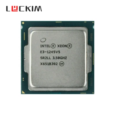 Procesador E3-1245v5 4 núcleos 3,5 GHz base 8 MB caché 80 W TDP LGA 1151 CPU zócalo Foto 1 de 4