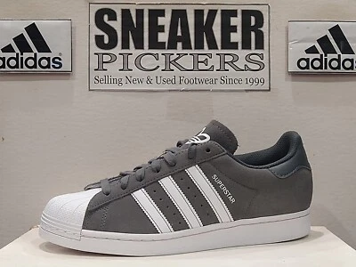 Adidas Men's Originals Superstar - Size: 9 - Style# IF3645 - Grey / White - NEW - Image 1 of 4