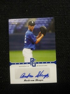 2013 Andrew Shaps Leaf Perfect Game Autographs #AS2  blue auto 22/25