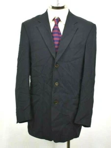 Fioravanti Soft Men's Made in USA 46R Black 3-Button Blazer Jacket Sport Coat - Picture 1 of 7
