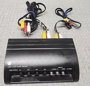 GE Video Audio Game Switch 4 Input Model 37630 S-Video W/ Cords Cables Universal - Picture 1 of 11