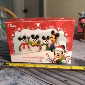 Department 56 Disney Village The Three Mouseketeers Mickey Mouse NIB - Picture 1 of 5