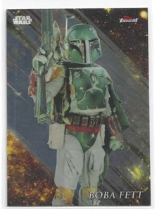 2018 TOPPS FINEST STAR WARS #14 BOBA FETT - Picture 1 of 1