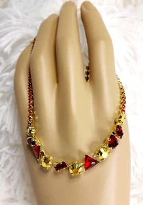 *NEW* & *RETIRED* ~ Sorrelli ~ " GO GARNETT " ~ FSU COLORS ~ Necklace ~ GORGEOUS - Picture 1 of 8
