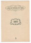 CHILE 1965 Christmas New Year greeting card engraved scarce item