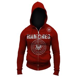 Brand New The Ramones 80's Cool Classic Retro Punk Rock Band Adult Zip Up Hoody