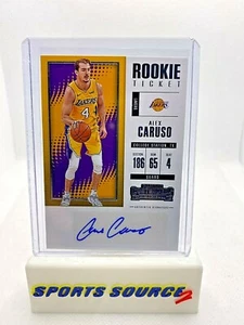Boleto de novato Alex Caruso 2017-18 Panini Contenders autógrafo automático toros de radiocontrol - Imagen 1 de 2