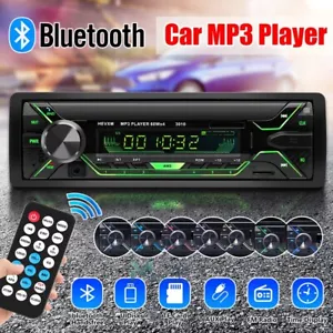 Reproductor de radio MP3 receptor de entrada auxiliar FM en tablero audio estéreo Bluetooth para automóvil camión - Imagen 1 de 18