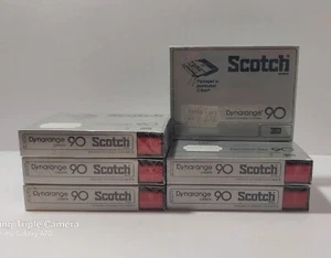 Lot of 6 Scotch Dynarange 90 Sealed Audio Cassette Tapes PUSHBUTTON C-Box - USA. - Picture 1 of 4
