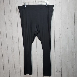 NWT H&M Basics Women's Black Full Length Leggings Size XXL Elastic Waist - Picture 1 of 6