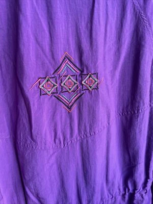 LL Bean куртка вышитые очки юго-западный ацтек ветровка винтажный - Изображение 1 из 4