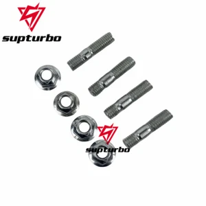 4pcs Bulloni filettati alloggiamento turbina turbo perno flangia dado 5XM8 - Foto 1 di 2