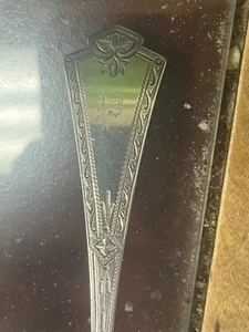 c.1860 Boston MA Coin Silver dessert spoon Paine Family Provincetown Aesthetic - Picture 1 of 4