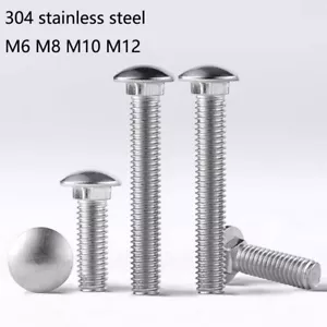 Carriage Bolts Square Truss Head Screws A2 Stainless Steel M6-M12 Carriage Bolts - Picture 1 of 6
