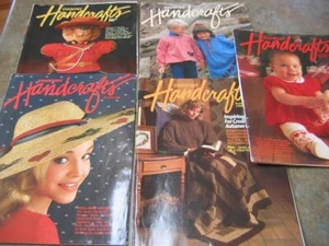 COUNTRY HANDCRAFTS MAGAZINE 5 issues 1980s Gifts Knitting Holidays Sewing - Picture 1 of 1