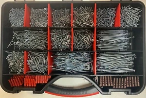 3000+, 4g - 12g, Bright Zinc Plated, CSK, Pozi, Woodscrew Box Assortment. - Picture 1 of 6