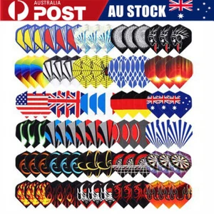90Pcs Bulk Pack of 30 Extra Strong Standard Shape Dart Flights Mixed Colours AU - Picture 1 of 6