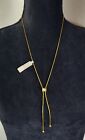 Vintage Worthington Gold Tone Bolero Chain Necklace Rhinestones Costume Jewelry 
