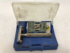 Vintage Gillette Mens Safety Razor Twist to Open With Case And Blades