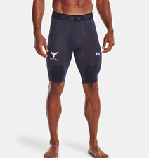 New Under Armour Men's Project Rock ArmourPrint Compression Shorts Large 1378582