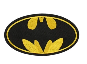 BATMAN - DC COMICS 4" Character Logo - Embroidered Sew/Iron On Patch - Picture 1 of 2