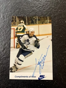 Toronto Maple Leafs Dave Tiger Williams Autogramm Nike Foto Ende 1980er 6x4 - Bild 1 von 5