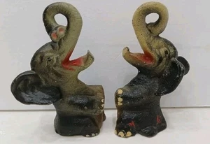 Vintage Cast Iron Elephant Bottle Openers - Set Of 2 - Picture 1 of 5
