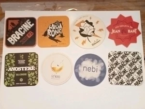 *L03* / 8 SB FRANCAIS NEUFS / beercoaster Bierdeckel Viltje - Picture 1 of 2