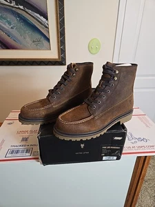 Botas de trabajo Frye Pine Lug con cordones para hombre de cuero marrón coñac talla 9M, LEER* - Imagen 1 de 24