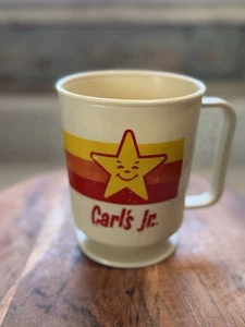 70er Jahre Carl’s Jr. Tasse Fast Food Retro rot orange gelb - Bild 1 von 7