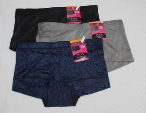 NUEVO CON ETIQUETAS Juego de 3 PANTALONES CORTOS NIÑO MAIDENFORM AZUL MARINO/NEGRO estampado GRIS NEGRO - Imagen 1 de 5