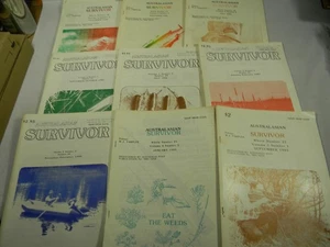 Australasian Survivor Newsletter ( Survivalist Prepper ) 1984  1987 Lot of 9 M45 - Picture 1 of 17