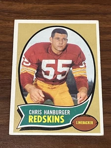 1970 Topps Fútbol Chris Hanburger #93 Washington Redskins 1970CH11 - Imagen 1 de 3