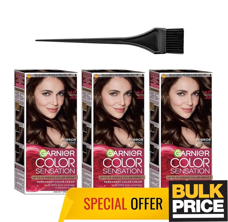 Garnier Color Sensation 5.21 Dark Amethyst 100 Grey Coverage Bold Color 2-Pack