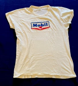 Vintage Original 60's Mayo Spruce Mobil Oil Gas Station 6” Patch T-Shirt Size L - Picture 1 of 10