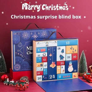 Christmas Boxes Empty Advent Calendar to Fill Yourself 24 Days Countdown N W - Picture 1 of 16