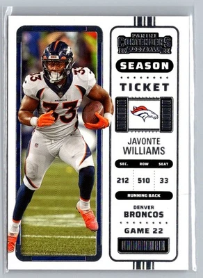 2022 Panini Contenders #31 Javonte Williams - Image 1 of 2