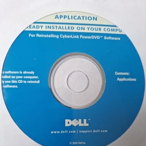 Dell application for reinstalling cyberlink power DVD software disc - Picture 1 of 2