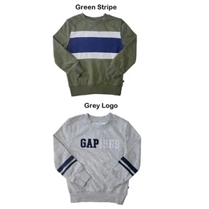 Gap Kids Boys Comfortable Soft Easy Care Pullover Crew Sweatshirt - Picture 1 of 6