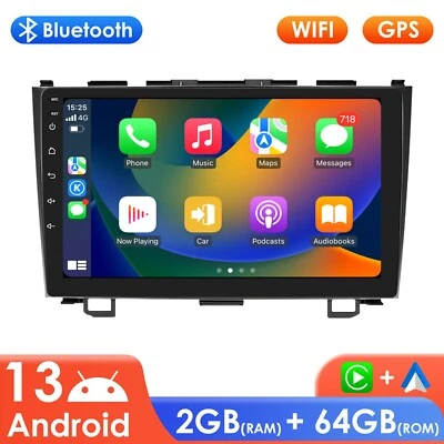 64GB Android 13 CarPlay Wifi Car Stereo Radio GPS Navi For Honda CR-V 2007-2011 - Image 1 of 4