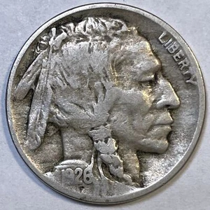 1926-D Buffalo Nickel Choice Very Fine VF+ Coin #14372 - Picture 1 of 3