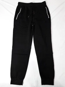 NEW, Men’s GALAXY Black Fleece Joggers w/Zipper Pockets (L) - Picture 1 of 6