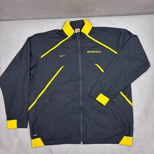 Missouri Tigers Jacket Men Large Black Nike Storm Windbreaker Mizzou Football - Picture 1 of 14