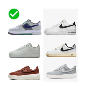 Nike Air Force 1 viele Farben Weiß Schwarz Grau + GRATIS SOCKEN - Damen Herren - Bild 1 von 100