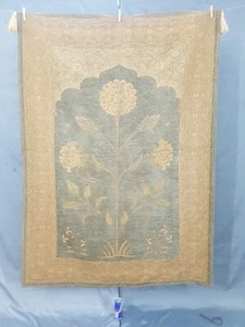 Vintage französischer schöner floral gewebter Szene Wandbehang Wandteppich 184x135 cm - Bild 1 von 16