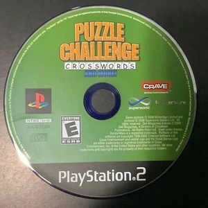 Puzzle Challenge Crosswords PS2 Sony PlayStation 2 solo disco - Imagen 1 de 6