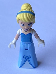 LEGO Disney Cinderella Dress Sparkles Bow Medium Blue Top Ref dp162 Set 43206 - Picture 1 of 1