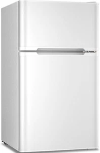 3.2 Cu.Ft. Separate Freezer Double 2-Door,Mini Compact Refrigerator - Picture 1 of 7