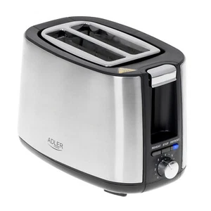 Adler Toaster Edelstahl mit Brötchenaufsatz AD 3214 - Bild 1 von 5
